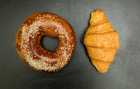 Картинка пончик, выпечка, круассан, donuts, croissants