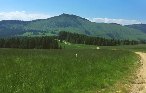 Nature, mountain, sky blue, Slovakia