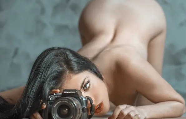 Девушка, фотоаппарат, girl, camera, Jose Antonio Roman Andrades