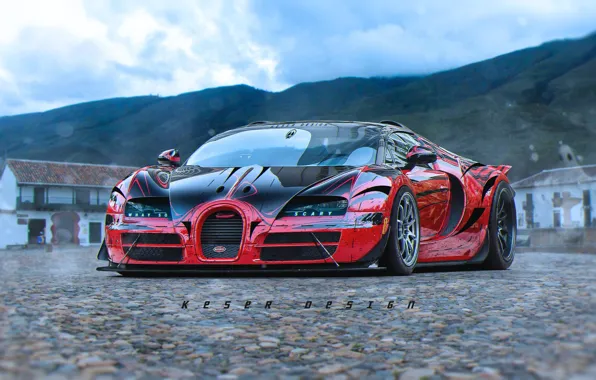 Авто, Машина, Bugatti, Veyron, Bugatti Veyron, Design, Суперкар, Рендеринг
