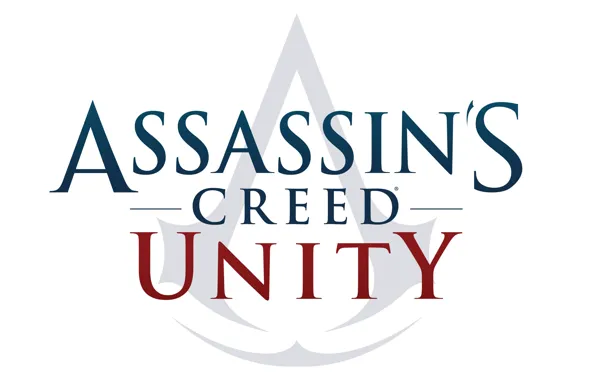 Фон, логотип, Assassins creed unity