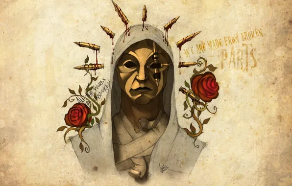 Картинка Hollywood Undead, artwork, Danny, Notes from the Underground
