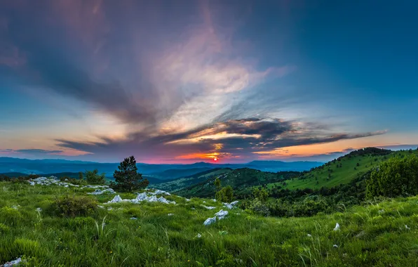 Картинка пейзаж, горы, Словения, Ilirska Bistrica
