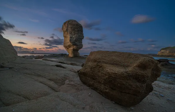 Скала, камень, Индонезия, остров Ломбок, Batu Payung Beach