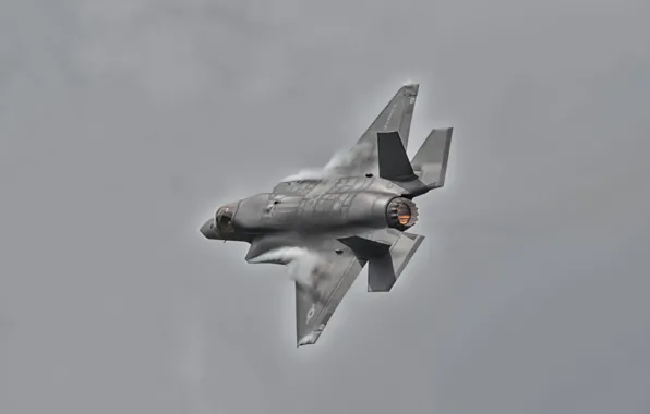 Картинка полет, истребитель, бомбардировщик, Lightning II, F-35