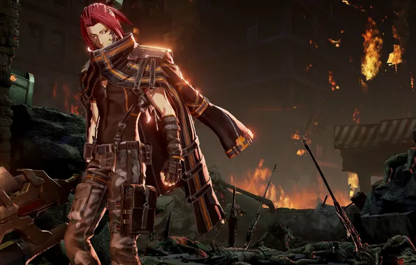Город, огонь, парень, Yakumo Shinonome, CODE VEIN