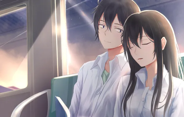 Девушка, романтика, парень, двое, OreGairu