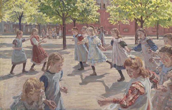 Картинка датский живописец, Copenhagen, 1907-1908, Statens Museum for Kunst, Danish realist painter, Oil on canvas, Государственный …