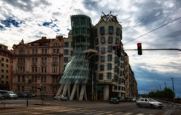 Прага, Чехия, Tančící dům, Танцующий дом