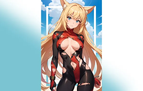 Kawaii, girl, hot, sexy, long hair, boobs, sexy girl, anime