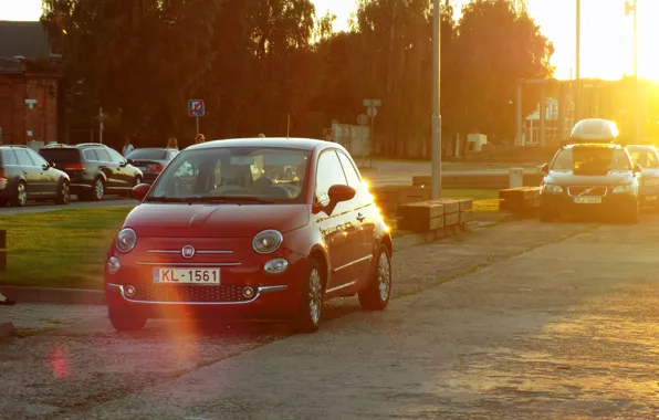 Закат, Вечер, 500, Fiat