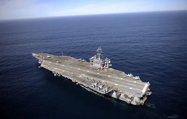 Оружие, корабль, aircraft carrier, USS Carl Vinson