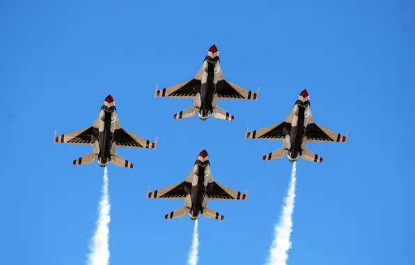 Небо, F-16, самолёты