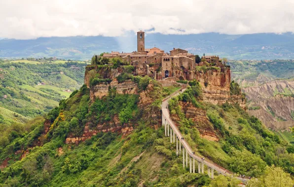 Italy, Umbria, Civita di Bagnoregio