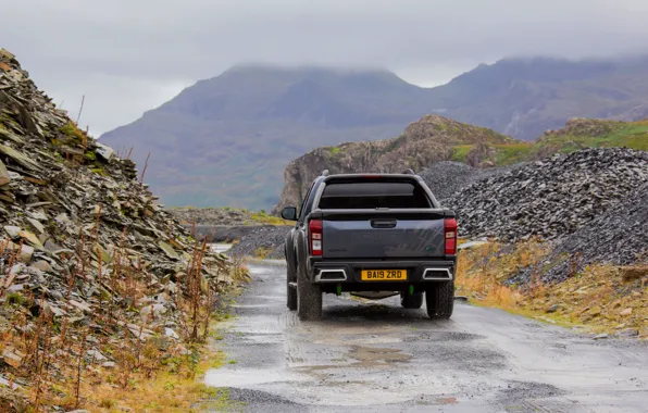 Картинка сзади, пикап, порода, Isuzu, D-Max, 2019, отвалы, UK version