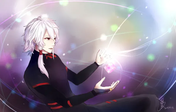 Фон, аниме, арт, маг, Парень, парень, Seikaisuru Kado, Правельный ответ Кадо