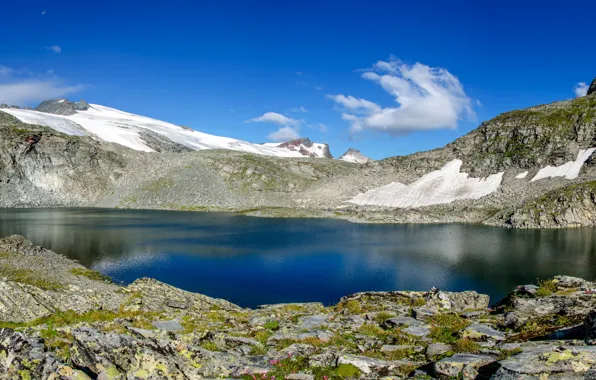 Картинка горы, природа, озеро, nature, lake, Mountains