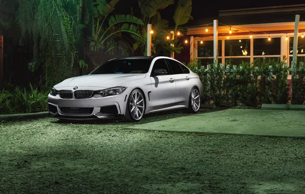 Картинка BMW, Car, Grass, Power, Green, Front, White, Series