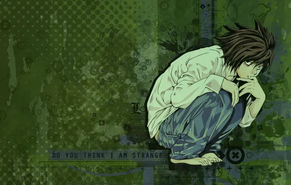 Фон, арт, парень, Death Note, Тетрадь смерти