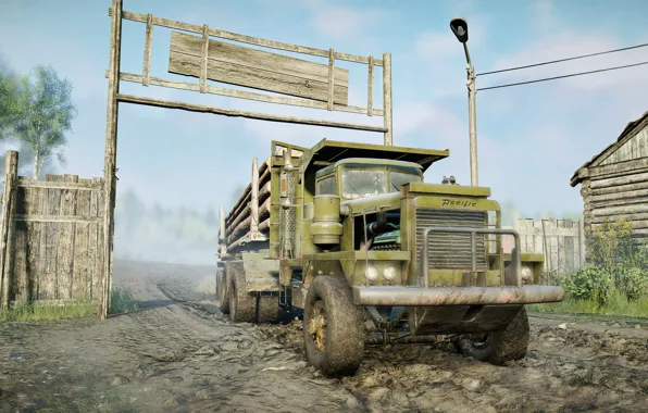 HDR, Wood, Truck, Game, Village, UHD, Xbox One X, Photography by Tom