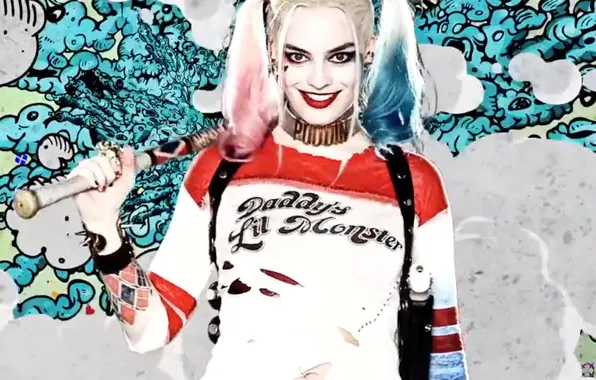 Обои Харли Квинн, Harley Quinn, Margot Robbie, Марго Робби.