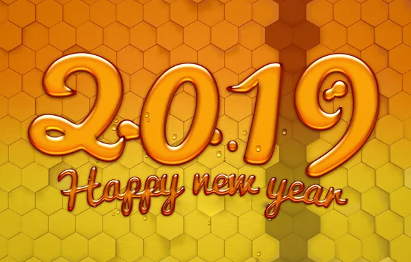 Картинка фон, цифры, Новый год, New Year, 2019