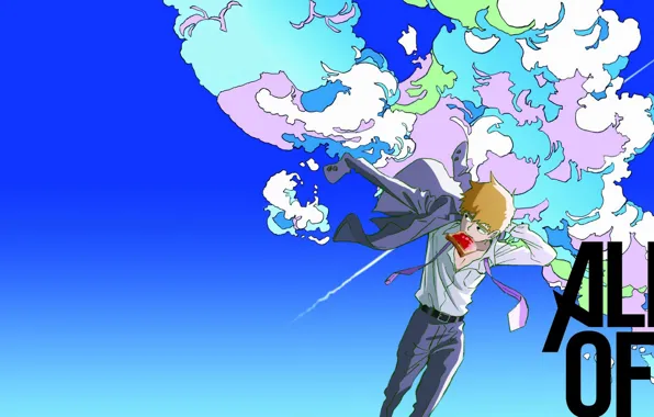Аниме, арт, мужчина, парень, учитель, сенсей, Mob Psycho 100, Моб психо 100