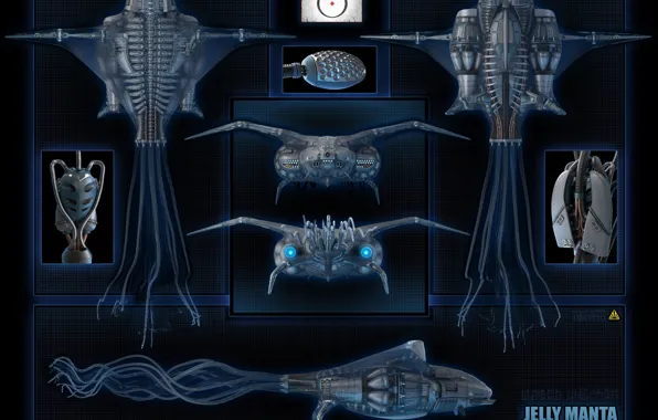 Конструкция, модель, Jelly Manta Fighter