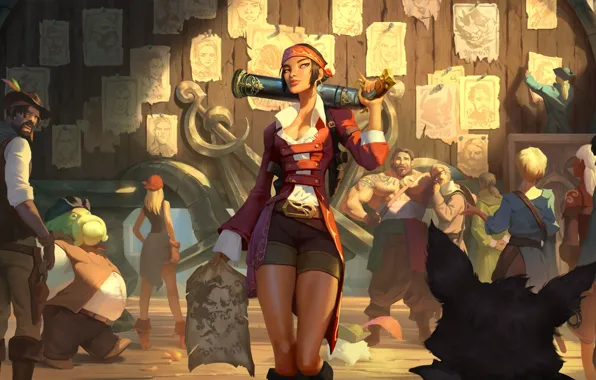 Девушка, люди, розыск, Bilgewater, Legends of Runeterra