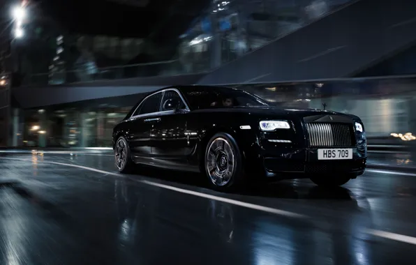 Картинка черный, Rolls-Royce, Black, Coupe, роллс-ройс, Wraith, врайт