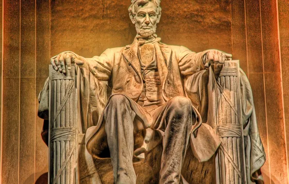 Картинка Abraham Lincoln, statue, Washington DC