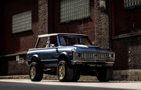 Chevrolet, 4x4, Building, 1972, SEMA, Ringbrothers, SEMA 2022, Ringbrothers Chevrolet K5 Blazer Bully