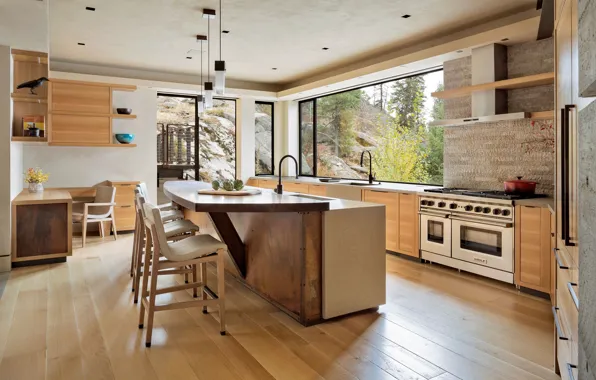Интерьер, кухня, столовая, Idaho, Cliff House