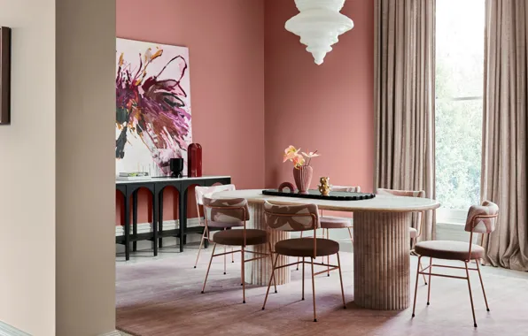 Дизайн, стиль, комната, интерьер, столовая, цветовая гамма, Color trends of the 2023 year, Dulux colour …