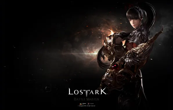 Взгляд, доспехи, воин, Lost Ark