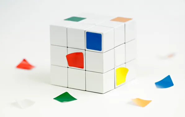 Грани, кубик рубика, наклейки