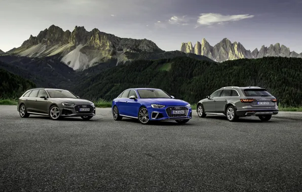 Картинка горы, Audi, седан, S4, A4, 2019, универсалы, A4 Avant