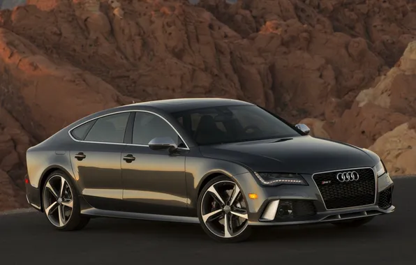 Фон, Audi, Ауди, передок, Sportback, RS7, РС7