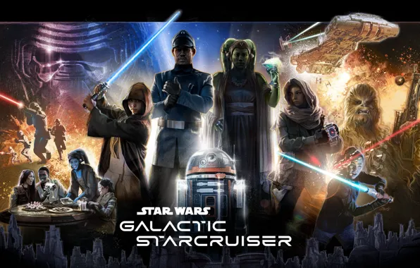 Игра, Star Wars, poster, Уолт Дисней, Walt Disney World, Walt Disney World Resort, galactic voyage, …