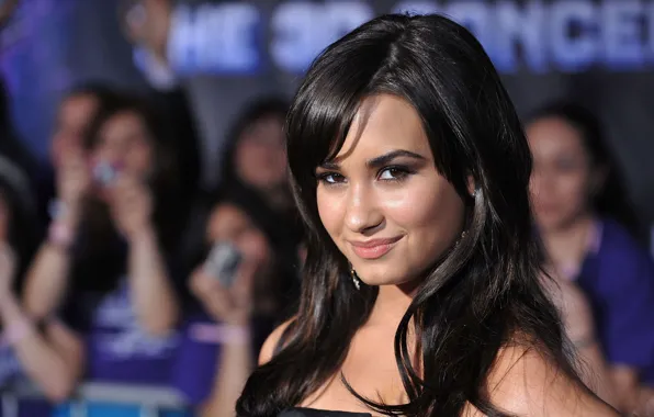 Улыбка, актриса, шатенка, кудри, знаменитость, Деми Ловато, Demi Lovato