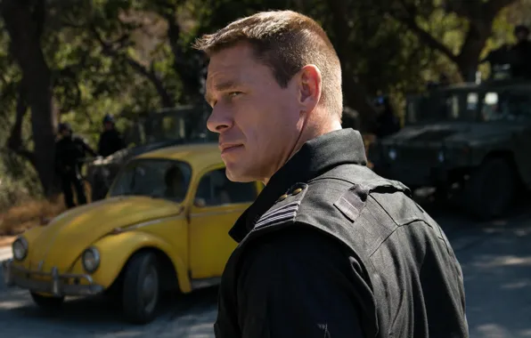 Машина, авто, поза, Бамблби, Bumblebee, Джон Сина, John Cena, агент Бёрнс
