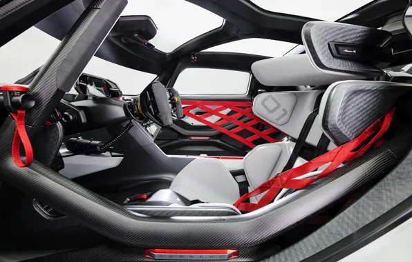 Картинка Porsche, car interior, Mission R, Porsche Mission R