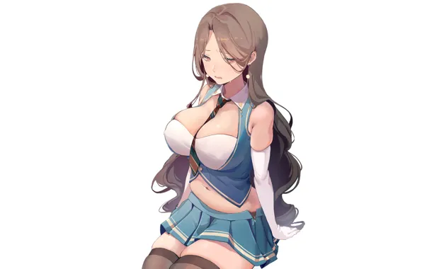 Картинка girl, hot, sexy, boobs, anime, pretty, breasts, babe
