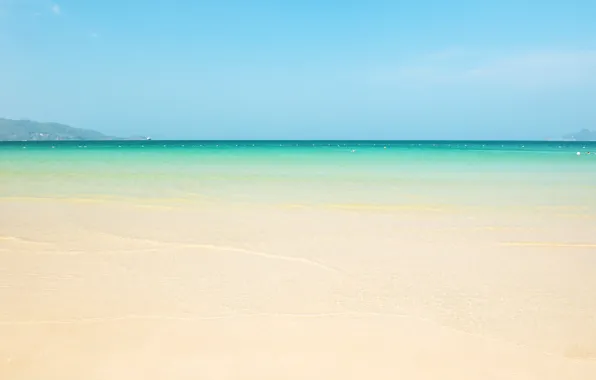 Море, пляж, Природа, голубая вода