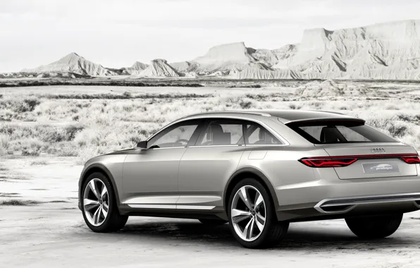 Concept, Audi, Allroad, боком, универсал, 2015, Prologue