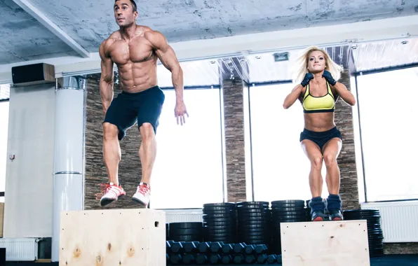 Jump, workout, fitness