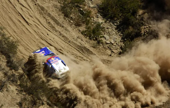 Поворот, занос, Volkswagen, Touareg Race