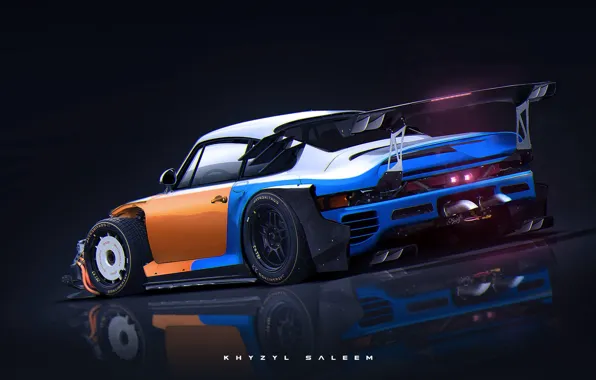 Дизайн, отражение, автомобиль, задок, Killer 959