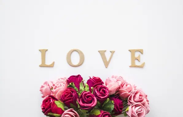Картинка любовь, цветы, розы, love, розовый фон, pink, flowers, beautiful