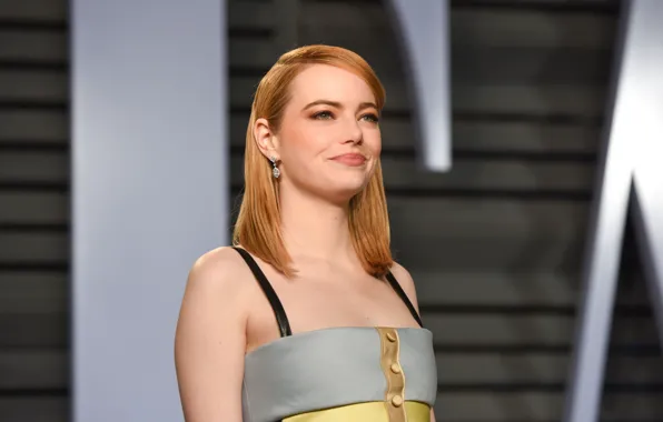 Взгляд, макияж, актриса, hair, Emma Stone, Эмма Стоун